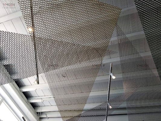 Mimari Asma Alüminyum Tavan Genişletilmiş Metal Paneller Siyah