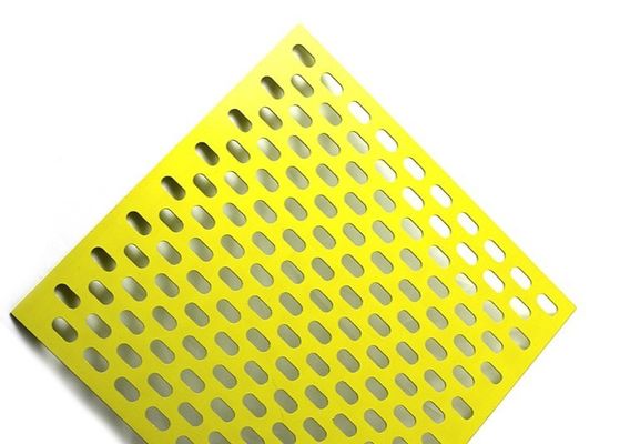 Özel 0.3mm Alüminyum Perforated Panel Yuvarlak Delik Kare Delik Çukurlu Delik