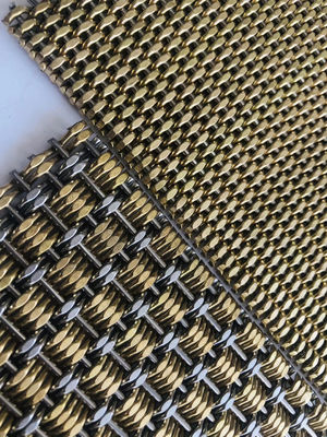 Paslanmaz Çelik Dekoratif 1 mm Mimarlık Metal Mesh Ekran Dikiş Tel Ağı