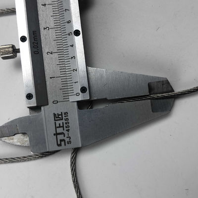 Güvenlik Ağı için Elmas Delikli Esnek ve Dayanıklı 304 Paslanmaz Çelik Kablo Örgüsü