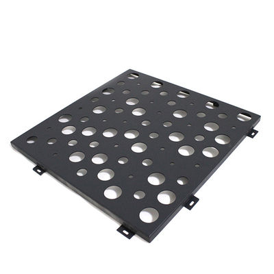 Siyah Alüminyum Perforasyonlu Metal Plakası Perde Duvarı için 1.8mm