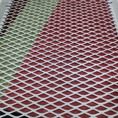 İç Tasarım için Galvanizli 1.2 * 2.4m Genişletilmiş Metal Hasır Tavan Paneli