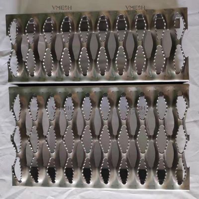 Elmas Delikli Tutma Strut Güvenlik Izgarası Alüminyum Plaka 300-600mm