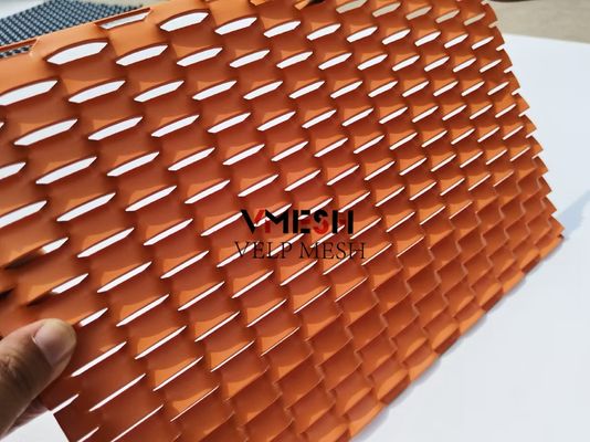 Dekoratif Alüminyum Genişletilmiş Mesh Tavan Cephesi Metal Mesh Metal Bölücü Yaprak
