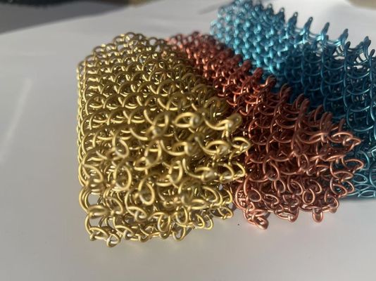 Modern Tasarım Paslanmaz Çelik 304 Zincir Bağlantı Perdesi, Mimari Metal Mesh için 6mm Açıklık Boyutu