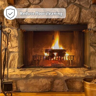 Özelleştirilmiş Boyut 6 * 6mm Zincir Bağlantı Metal Perde Çiftler halinde Tasarım Şömine Ekran Mesh