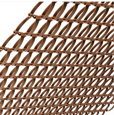 Metal Dekoratif İç Bölücüler İçin Bronz Dekoratif Mesh Mimari SS Dekorasyon Perdesi