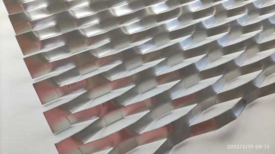 Açık Elmas Delik Genişletilmiş Metal Hasır Dekoratif Duvar Kaplama Alüminyum Tel