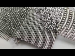 Esnek 304 316 Paslanmaz Çelik Mimarlık Dokuma Tel Ağı 2.5m 4.0m Genişlik