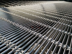 Esnek Anodizasyonlu Metal Ağı Merdiven Railing 5.3kg/Sqm Mimarlık Kablo Ağı