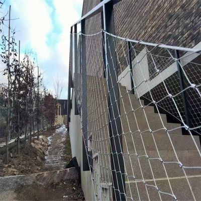 Güvenlik Ağı için Elmas Delikli Esnek ve Dayanıklı 304 Paslanmaz Çelik Kablo Örgüsü