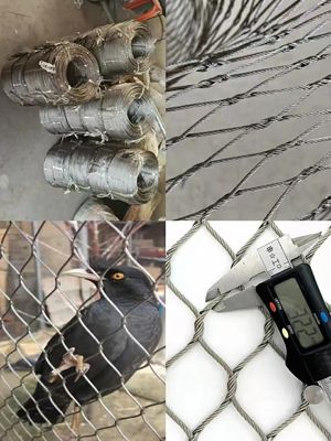 Kuş kafesleri için 1 mm Siyah Oksidasyon Paslanmaz Çelik İpi Ağı