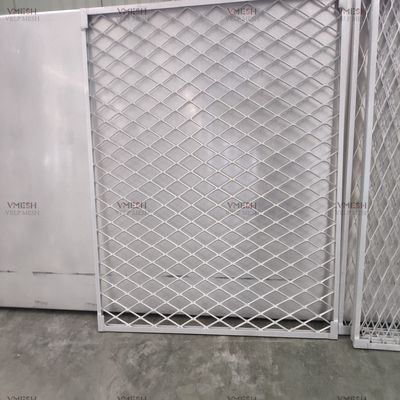 Makine Ekipman Koruması için Özelleştirilmiş HDG Metal Malzeme Genişletilmiş Metal Hasır Güvenlik Çiti