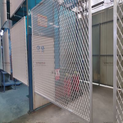 Dekoratif Alüminyum Genişletilmiş Metal Mesh Tavan Paneli 0.5mm
