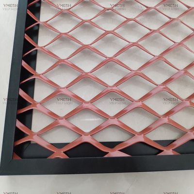 Alüminyum Genişletilmiş Metal Mesh Anodize Boyalı Özel Renkler
