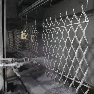 Dekoratif Mesh için Galvanizli Elmas Desenli Genişletilmiş Metal Ekran