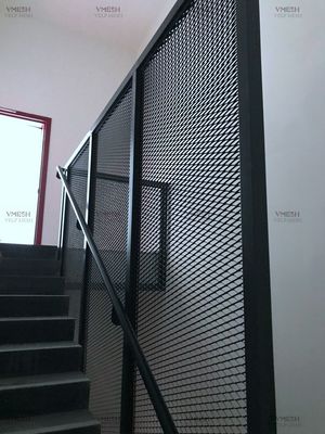 Kapalı Güvenlik Çiti İçin Toz Boyalı Renkli Elmas Hasır Yükseltilmiş Galvanizli Genişletilmiş Metal