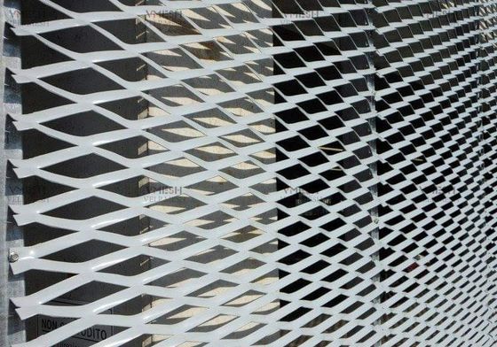 Bina Dekorasyonu için PVDF Alüminyum Genişletilmiş Metal Mesh Yaprak