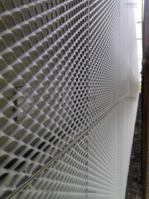 Duvar dekorasyonu için toz kaplı alüminyum genişletilmiş metal örgü