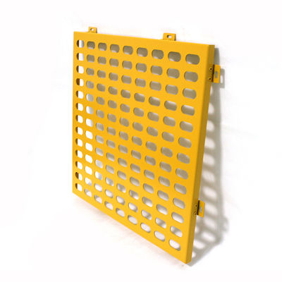 Kapalı PVDF delikli metal cepheler 1500x2500mm Dekoratif örgü