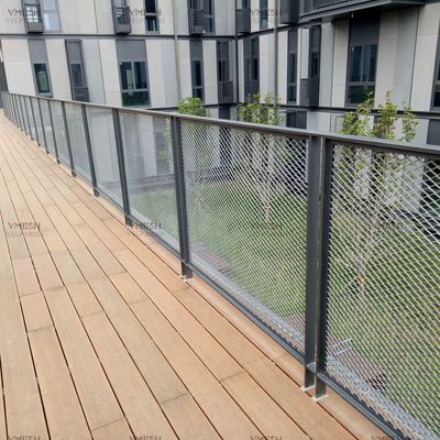 Galvanizli Genişletilmiş Metal Güvenlik Çiti - Yangına Dayanıklı ve Korozyona Dayanıklı