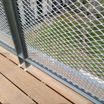 Galvanizli Genişletilmiş Metal Güvenlik Çiti - Yangına Dayanıklı ve Korozyona Dayanıklı