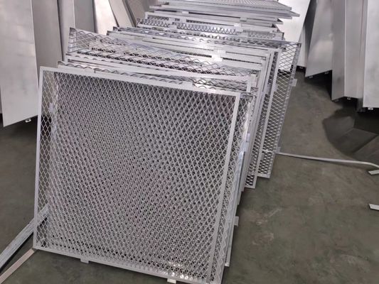 Duvar cepheleri için beyaz toz kaplı genişletilmiş metal örgü