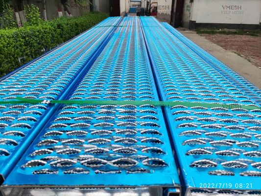 Alüminyum 3003 Elmas Delik Zemin ızgara 2.5mm-6mm Kalınlığı