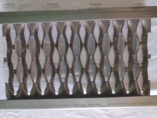 Sıcak Daldırma Galvanizli 5 Delikli Yuvarlak Kanal Perf O Grip Izgara 300mm