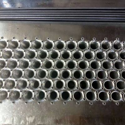 Sıcak Daldırma Galvanizli 5 Delikli Yuvarlak Kanal Perf O Grip Izgara 300mm