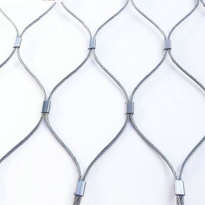Hayvanat bahçesi kafesleri için paslanmaz çelik tel ip ağı SS304/316