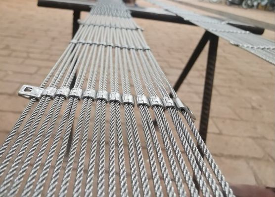 Hayvanat bahçeleri için paslanmaz çelik ip ağı 2 mm 304/316