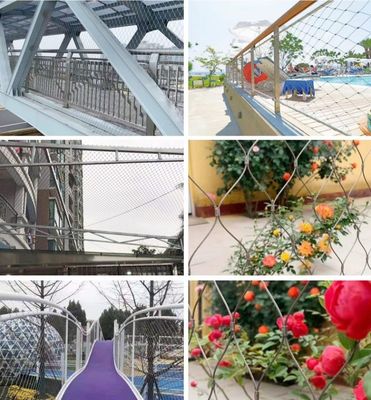 304 Paslanmaz Çelik Kablo Ağı, Hayvanat Bahçesi Kuşsalı için Siyah Oksidasyon
