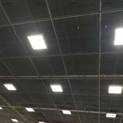 Dekoratif Alüminyum Genişletilmiş Metal Mesh Tavan Paneli 0.5mm