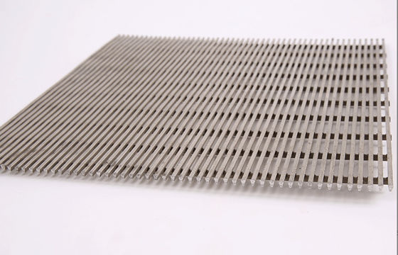 0.2mm SS304 Wedge Wire Screen Flat Panel Özel