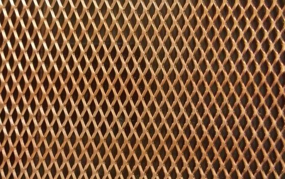 EMI Koruması için Bakır Elmas Genişletilmiş Metal Örgü 0.02-4mm