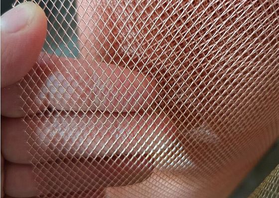 EMI Koruması için Bakır Elmas Genişletilmiş Metal Örgü 0.02-4mm