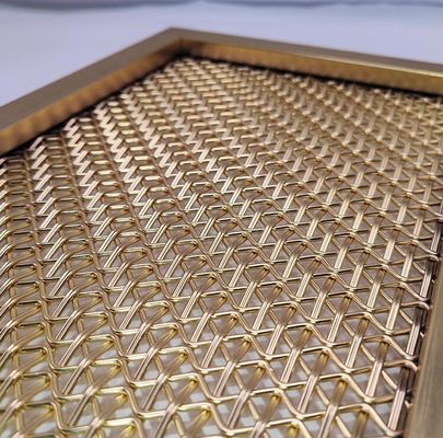 Decorative Brushed Stainless Steel Architectural Woven Mesh Screen for Decoration Room Curtain