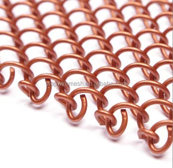 Dekoratif Alüminyum Metal Mesh Perde Zincir Çamaşır Kumaş Şömine Tel Ağı Metal Bobin Ağı Tavan Perde