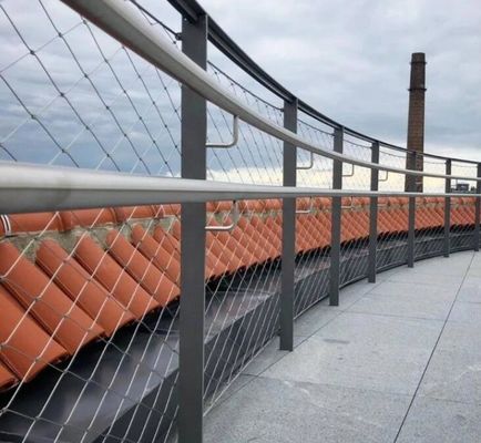 Köprü Korkulukları ve Güvenlik Çiti için Esnek Dayanıklı Paslanmaz Çelik Halat Mesh