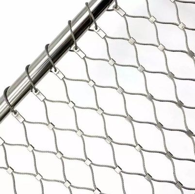 Köprü Korkulukları ve Güvenlik Çiti için Esnek Dayanıklı Paslanmaz Çelik Halat Mesh