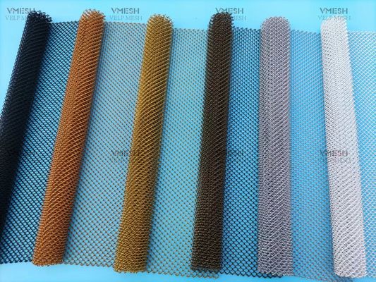 Ev Ev İçi Metal Mesh Altın Renk Çelik Malzeme Şömine Mesh Ekran Perde