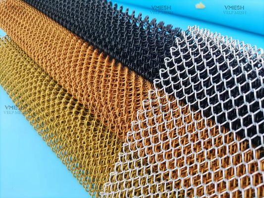 Paslanmaz Çelik Mimarlık Kırık Tel Ağı 12x12mm Delik Boyutu