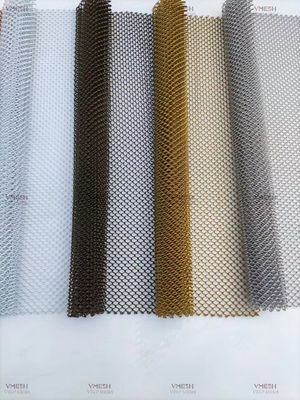 Dekoratif Alüminyum Alaşımlı Örgü Bobin Perdelik Otel Metal Perdelik Zincir Posta Örgü Perde