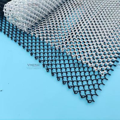 1.2mm Kalınlık Zincir Bağlantı Dekoratif Perde Mimari Tel Örgü