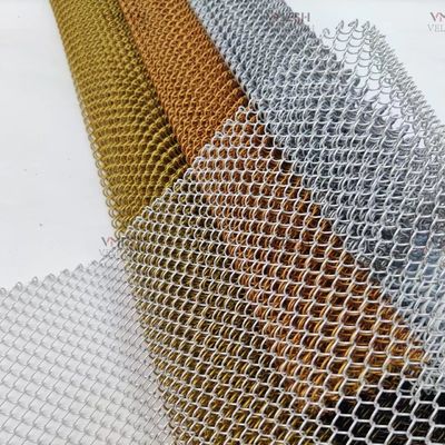 6 * 6mm Mesh Boyutlu Zincir Bağlantı Metal Mesh Oda Bölücü Perde