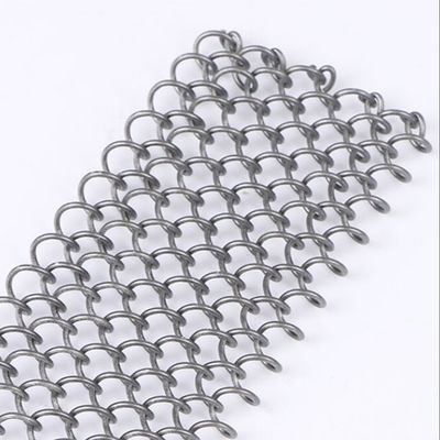 Altın renk Anti pas Alüminyum Dekoratif Mesh Metal Bobin Perdeler