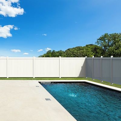 PVC Çit Panelleri Bahçe Binaları İçin 6x8ft Vinyl Gizlilik Çit