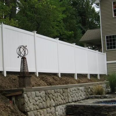 Ev ve Bahçe için 6x8 Fit Beyaz Bakir PVC Gizlilik Çiti