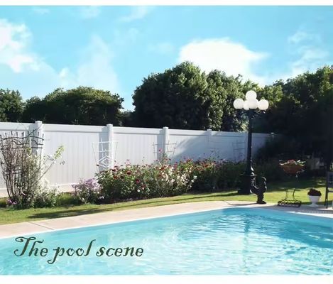 Ev ve Bahçe için 6x8 Fit Beyaz Bakir PVC Gizlilik Çiti